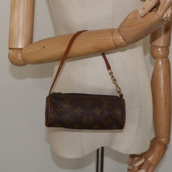 Louis Vuitton Mini Baby Papillon Brown Canvas Clutch Bag (Pre-Owned) - Picture 14 of 16